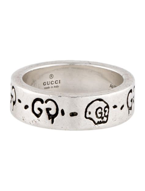 gucci ghost sterling ring|gucci ghost ring sale.